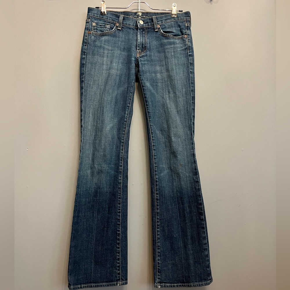 7 For All Mankind Crystal Embellished Women’s Bootleg Jeans, size 28